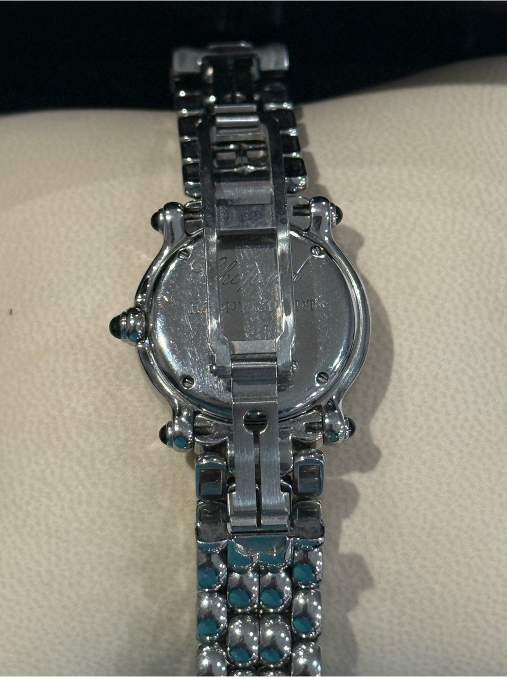 Chopard Silver Women's Stainless Steel Bracelet Watch with Box - Picture 7 of 9